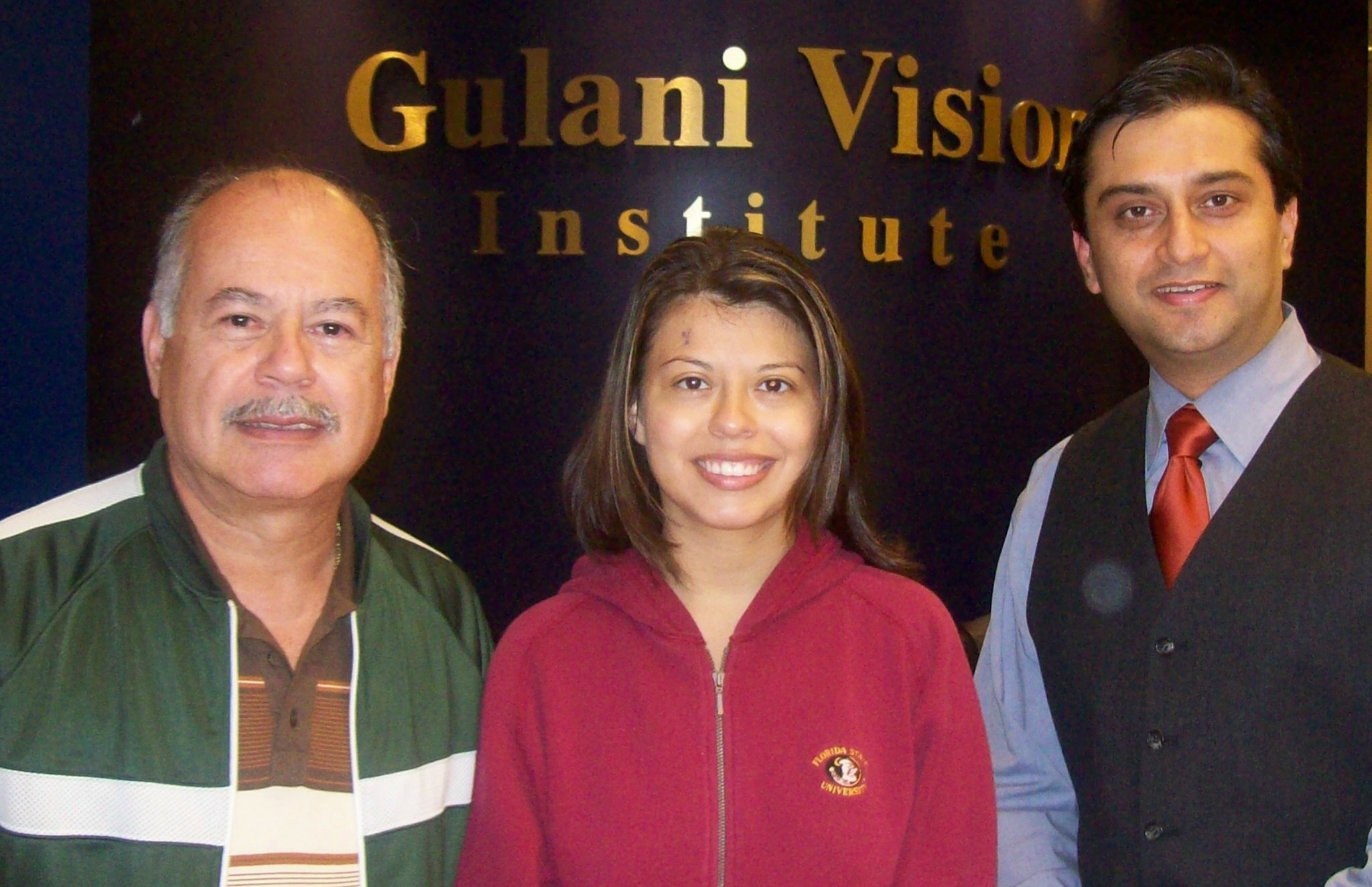 Gretchel Freeman and her farther Eduardo Vasquez ICL/Laser surgeries Gulani Vision Institute Jacksonville Florida